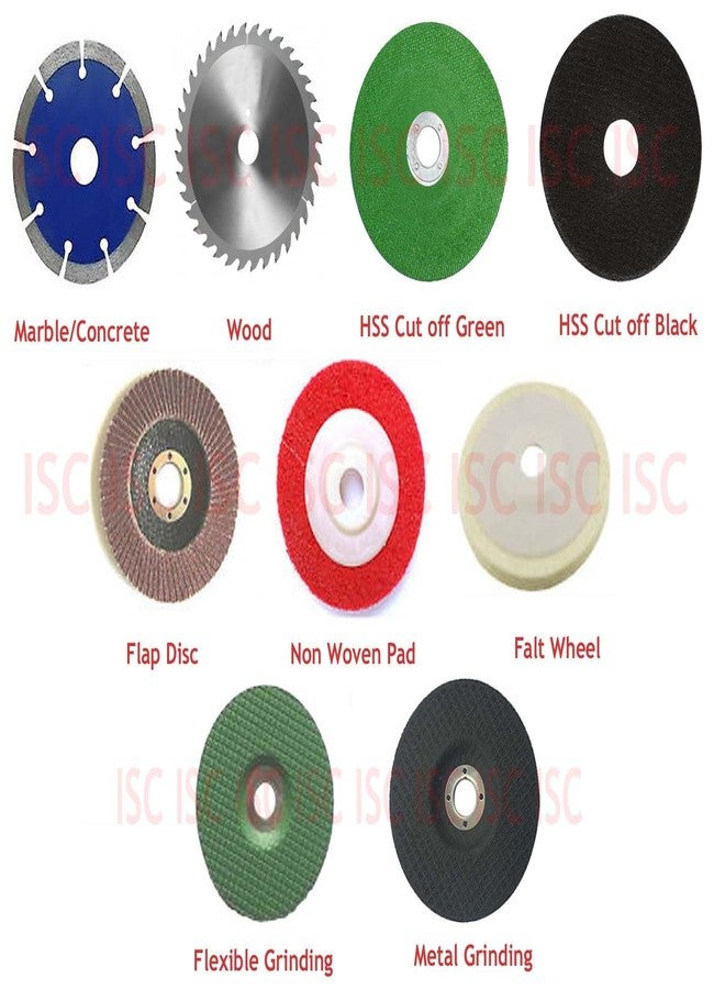 ISC 4"Inch Combo Wheels Discs Suitable for Cutting Wood/Metal/Brick/Marble, Grinding, Polishing & Buffing - Image 2
